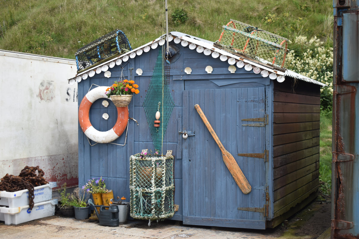 The Blue Shed at Port Erroll | Fine Art Photography Print